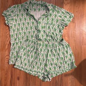 Green Roller Rabbit PJs